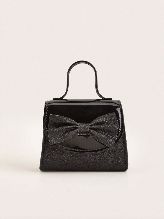 τσάντα για κορίτσι, κοριτσίστικη τσάντα, μαύρη τσάντα, τσάντα με φιόγκο, κομψή τσάντα για κορίτσι, παιδικά αξεσουάρ, τσάντα για γάμους, παιδική μόδα