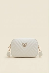 λευκή τσάντα κοριτσίστικη, τσάντα crossbody παιδική, αξεσουάρ για κορίτσια, τσάντα με πεταλούδα, επίσημη τσάντα παιδική, καπιτονέ τσάντα