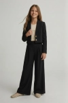 παιδικό σετ Emi μαύρο ολόκληρο styling, εορταστικό ντύσιμο χορός, κομψό μαύρο σετ