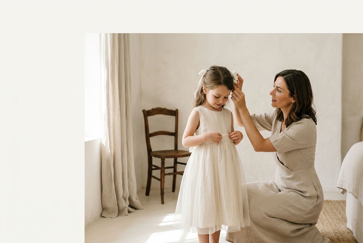 Το τέλειο look παρανυφακιού: Πώς στόλισα τη μικρή μου για τον γάμο της αδερφής μου